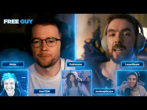 Gamers React! with Jacksepticeye, DanTDM, Ninja, Pokimane and Lazarbeam